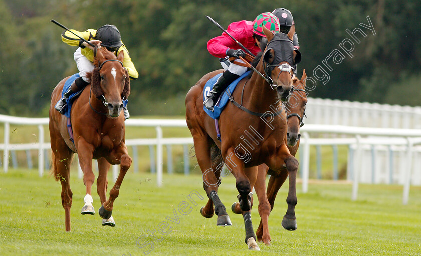 Twittering-0003 
 TWITTERING (Nicola Currie) beats TIMON (left) in The Lowesby Selling Stakes
Leicester 10 Sep 2019 - Pic Steven Cargill / Racingfotos.com