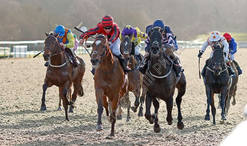 Fields-Of-Dreams-0001 
 FIELDS OF DREAMS (left, Jason Watson) beats THECHILDREN'STRUST (right) in The Bombardier British Hopped Amber Beer Handicap
Lingfield 11 Dec 2019 - Pic Steven Cargill / Racingfotos.com