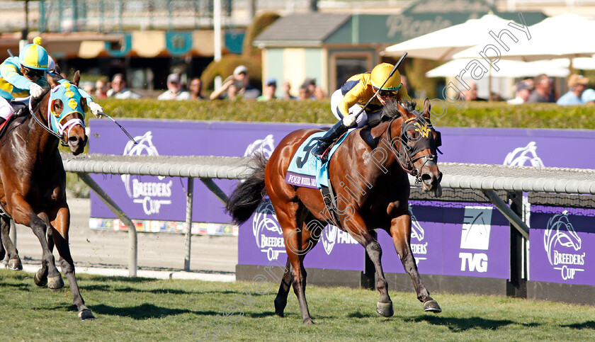 Four-Wheel-Drive-0005 
 FOUR WHEEL DRIVE (Irad Ortiz) wins The Breeders' Cup Juvenile Turf Sprint
Santa Anita USA 1 Nov 2019 - Pic Steven Cargill / Racingfotos.com