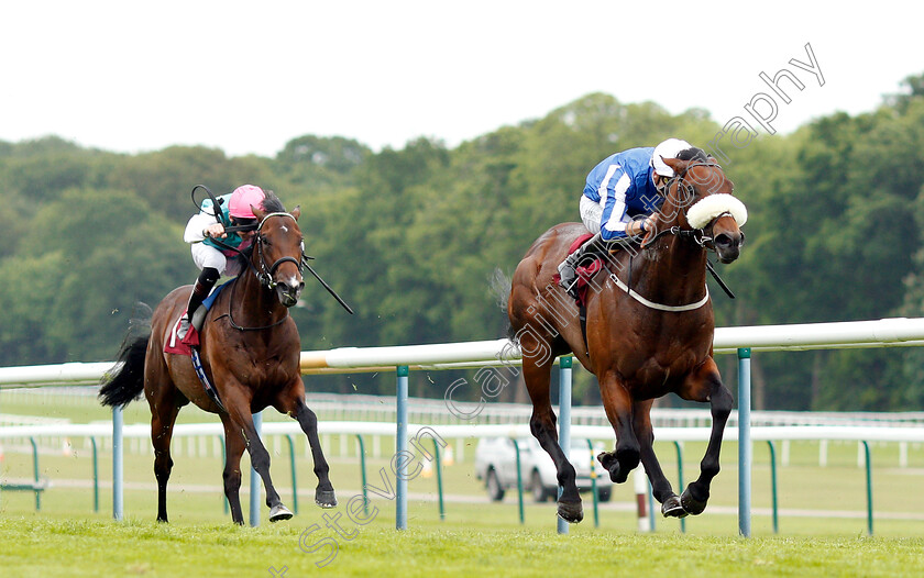 Hello-Youmzain-0003 
 HELLO YOUMZAIN (Kevin Stott) beats CALYX (left) in The Armstrong Aggregates Sandy Lane Stakes
Haydock 25 May 2019 - Pic Steven Cargill / Racingfotos.com