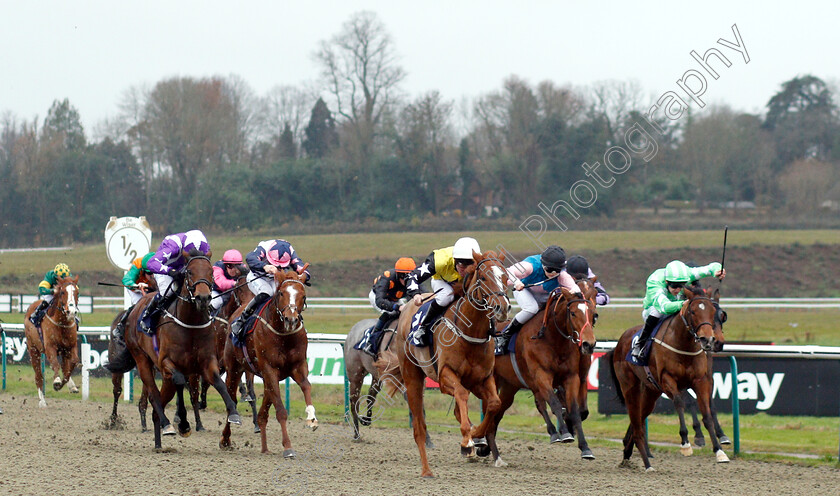 Keep-It-Country-Tv-0001 
 KEEP IT COUNTRY TV (centre, John Egan) wins The Ladbrokes Nursery
Lingfield 5 Dec 2018 - Pic Steven Cargill / Racingfotos.com