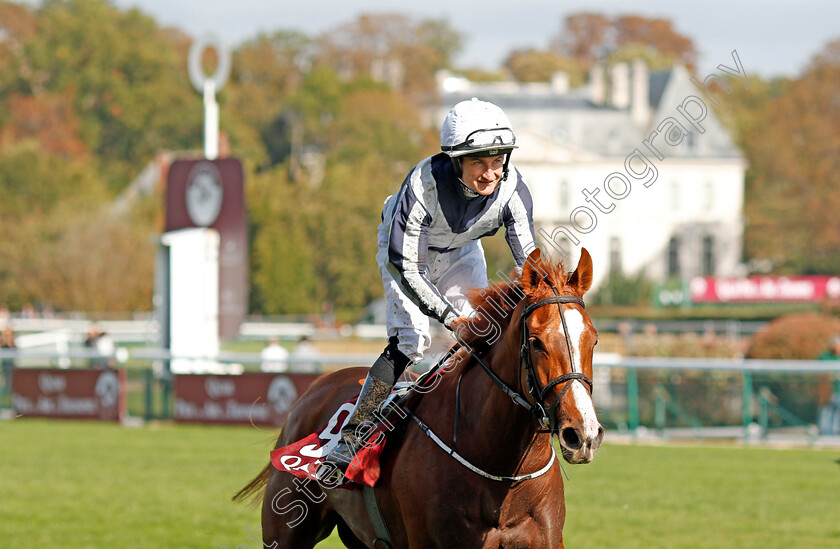 Albigna-0011 
 ALBIGNA (Shane Foley) after The Qatar Prix Marcel Boussac
Longchamp 6 Oct 2019 - Pic Steven Cargill / Racingfotos.com