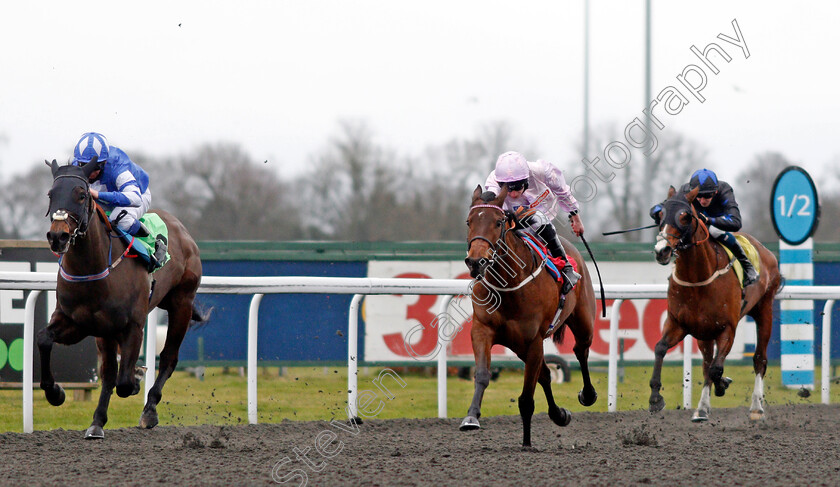 Trixie-Waterbury-0001 
 TRIXIE WATERBURY (centre, Luke Morris) beats ACES N KINGS (left) in The Bet At racingtv.com Handicap
Kempton 16 Feb 2021 - Pic Steven Cargill / Racingfotos.com