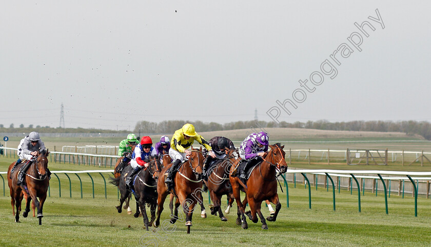 Powerdress-0002 
 POWERDRESS (right, Sean Levey) beats YAHSAT (2nd right) in The bet365 British EBF Maiden Fillies Stakes
Newmarket 12 Apr 2022 - Pic Steven Cargill / Racingfotos.com