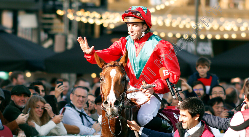 Waldgeist-0009 
 WALDGEIST (P C Boudot) after The Qatar Prix De L'Arc De Triomphe
Longchamp 6 Oct 2019 - Pic Steven Cargill / Racingfotos.com