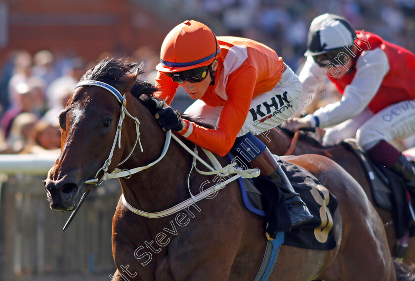 Nizaaka-0005 
 NIZAAKA (David Egan) wins The Arioneo Handicap
Newmarket 8 Jul 2022 - Pic Steven Cargill / Racingfotos.com