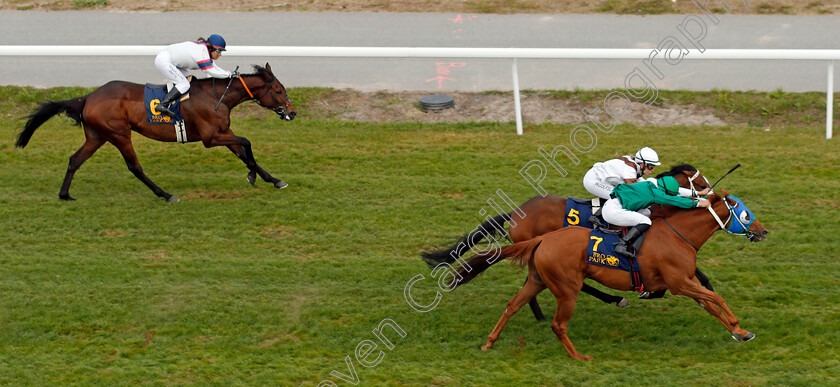 Manassas-0005 
 MANASSAS (Elione Chaves) wins The Turf Mile Final
Bro Park Sweden 22 Sep 2019 - Pic Steven Cargill / Racingfotos.com