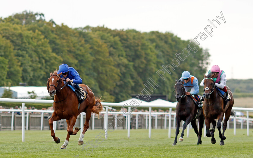 One-Nation-0005 
 ONE NATION (William Buick) beats ONE WORLD (right) in The Join Racing TV Now Nursery
Newmarket 22 Jul 2022 - Pic Steven Cargill / Racingfotos.com