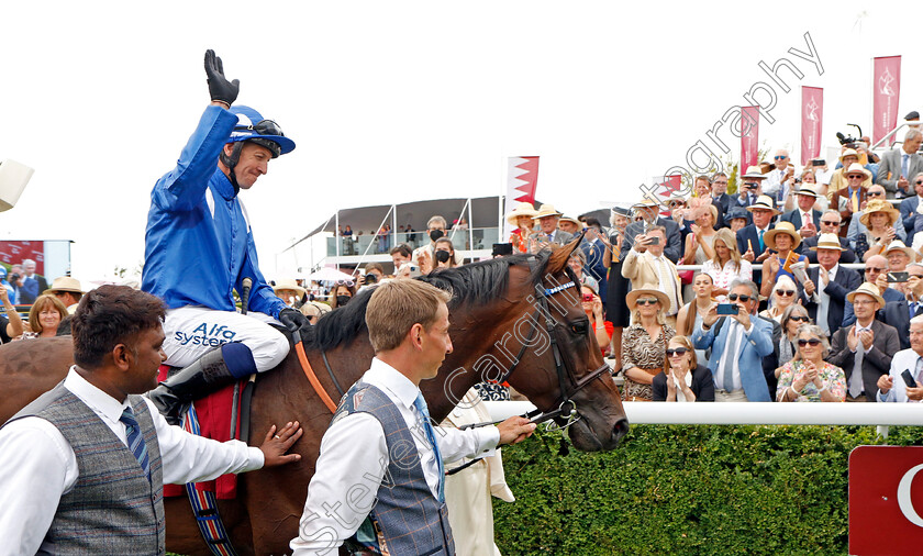 Baaeed-0016 
 BAAEED (Jim Crowley) winner of The Qatar Sussex Stakes
Goodwood 27 Jul 2022 - Pic Steven Cargill / Racingfotos.com