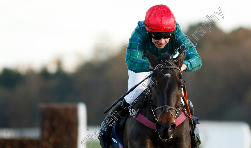 Bucksy-Des-Epeires-0004 
 BUCKSY DES EPEIRES (Charlie Deutsch) wins The Copybet Novices Limited Handicap Chase
Ascot 22 Nov 2024 - Pic Steven Cargill / Racingfotos.com