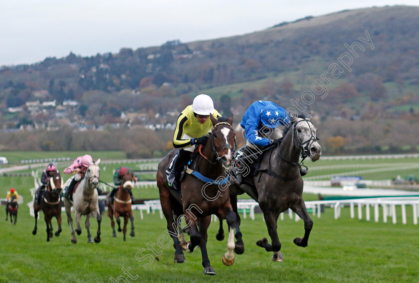 Burdett-Road-0004 
 BURDETT ROAD (Harry Cobden) beats BE AWARE (right) in The Unibet Greatwood Handicap Hurdle
Cheltenham 17 Nov 2024 - Pic Steven Cargill / racingfotos.com