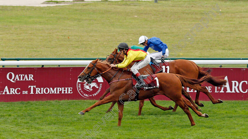 Torquator-Tasso-0010 
 TORQUATOR TASSO (Rene Piechulek) wins The Qatar Prix De L'Arc de Triomphe
Longchamp 3 Oct 2021 - Pic Steven Cargill / Racingfotos.com