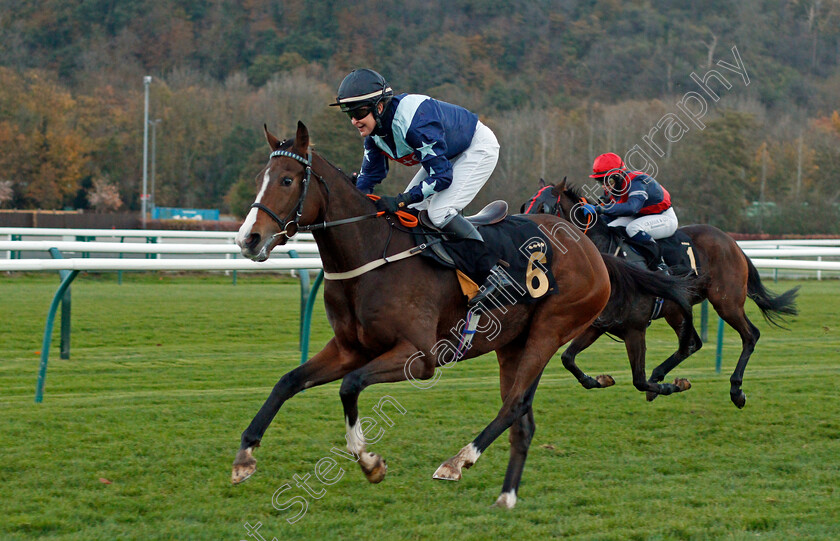 Bad-Company-0003 
 BAD COMPANY (Serena Brotherton) wins The AJA Handicap
Nottingham 4 Nov 2020 - Pic Steven Cargill / Racingfotos.com