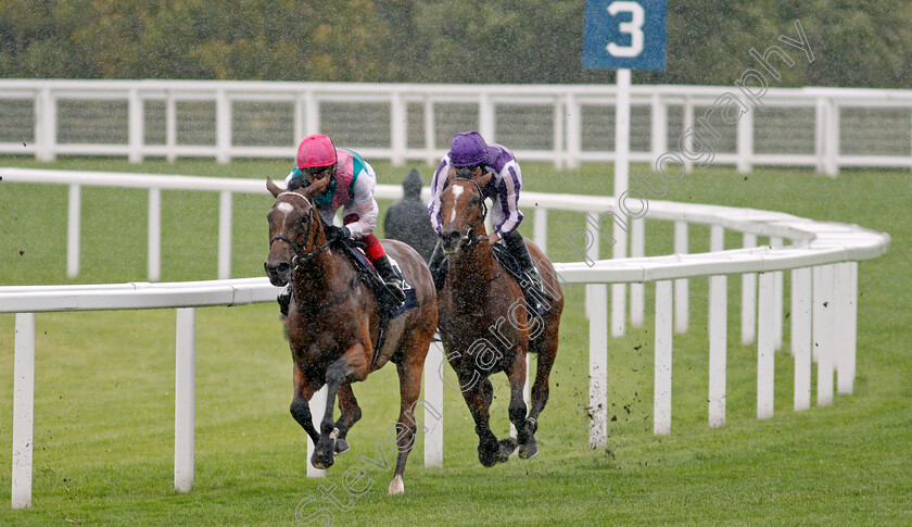 Enable-0016 
 ENABLE (Frankie Dettori) leads JAPAN (right) into the straight before winning The King George VI And Queen Elizabeth Stakes
Ascot 25 Jul 2020 - Pic Steven Cargill / Racingfotos.com