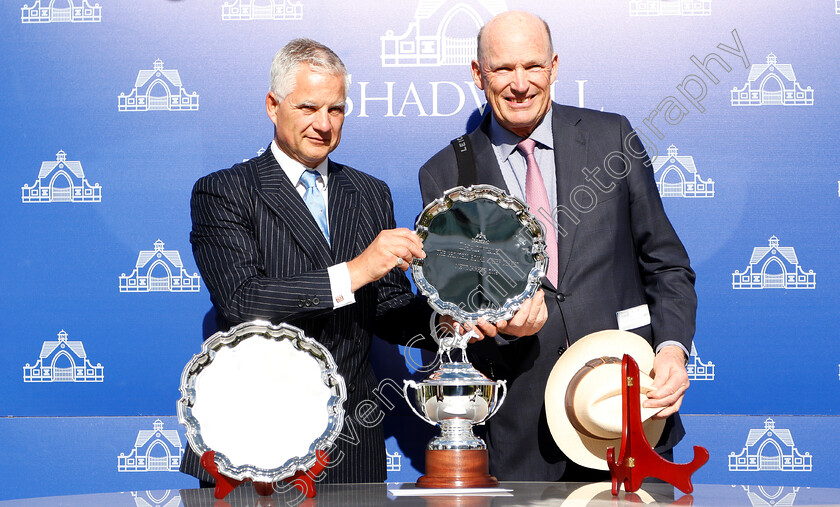 Highgarden-0008 
 Presentation to John Gosden for The Princess Royal Nayef Stakes won by HIGHGARDEN
Newmarket 28 Sep 2018 - Pic Steven Cargill / Racingfotos.com