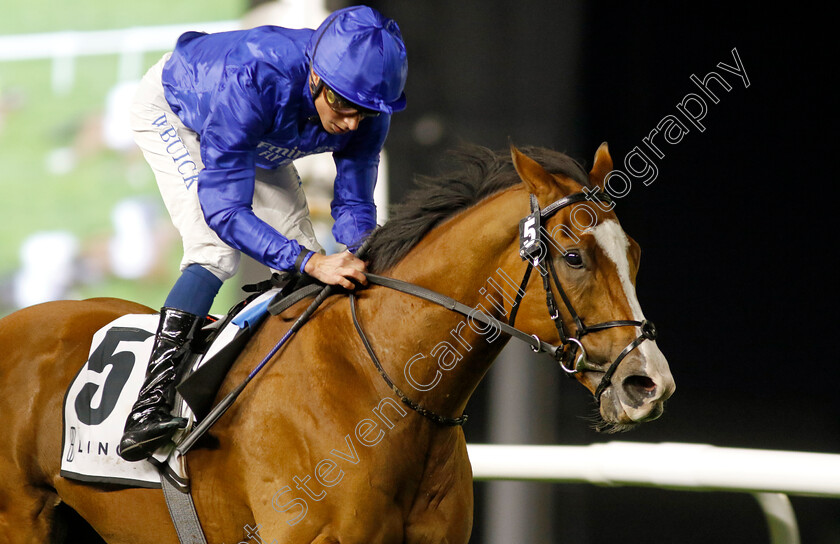 Mischief-Magic-0001 
 MISCHIEF MAGIC (William Buick) wins The Dubai Sprint 
Meydan 2 Feb 2024 - Pic Steven Cargill / Racingfotos.com