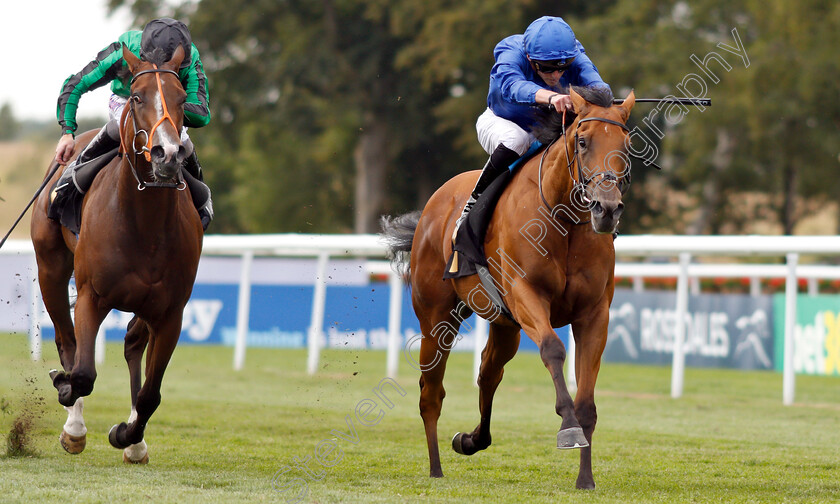 Poetic-Charm-0004 
 POETIC CHARM (James Doyle) beats ELYSIUM DREAM (left) in The Spa At Bedford Lodge Hotel British EBF FIllies Handicap
Newmarket 14 Jul 2018 - Pic Steven Cargill / Racingfotos.com