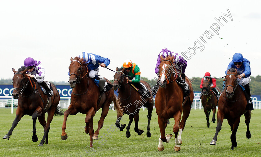 Mums-Tipple-0003 
 MUMS TIPPLE (2nd right, Oisin Murphy) beats MAN OF PROMISE (right) MOLATHAM (centre) and MR KIKI (left) in The Anders Foundation British EBF Crocker Bulteel Maiden Stakes
Ascot 26 Jul 2019 - Pic Steven Cargill / Racingfotos.com