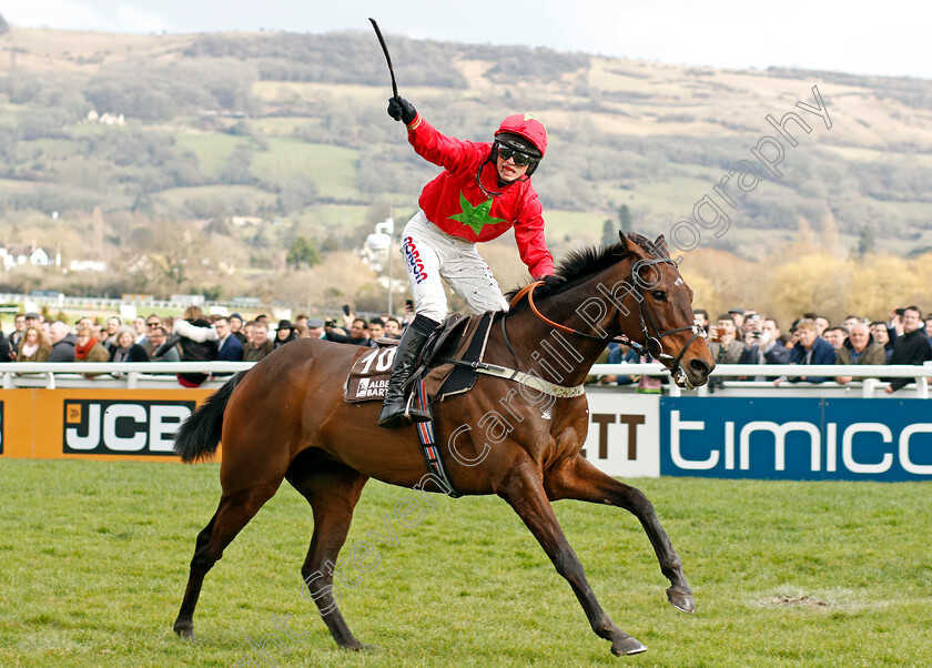 Kilbricken-Storm-0002 
 KILBRICKEN STORM (Harry Cobden) wins The Albert Bartlett Novices Hurdle Cheltenham 16 mar 2018 - Pic Steven Cargill / Racingfotos.com