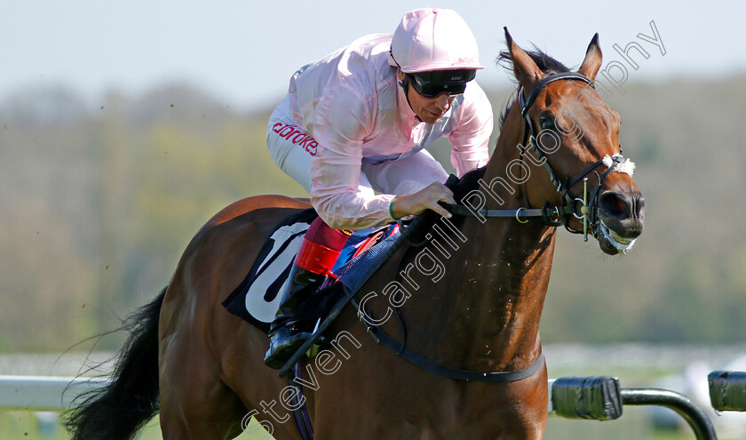 Lah-Ti-Dar-0009 
 LAH TI DAR (Frankie Dettori) wins The BJP Celebrating 20 Years Maiden Fillies Stakes Newbury 20 Apr 2018 - Pic Steven Cargill / Racingfotos.com