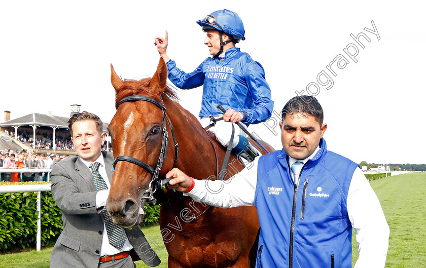 Hurricane-Lane-0014 
 HURRICANE LANE (William Buick) winner of The Cazoo St Leger
Doncaster 11 Sep 2021 - Pic Steven Cargill / Racingfotos.com