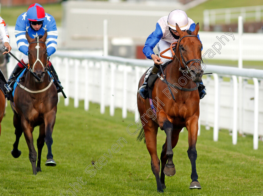 The-Blue-Bower-0005 
 THE BLUE BOWER (Tyler Saunders) wins The Ladbrokes Supporting Children With Cancer UK Fillies Handicap
Goodwood 29 Aug 2020 - Pic Steven Cargill / Racingfotos.com