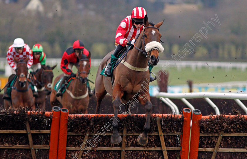 Remiluc-0001 
 REMILUC (Harry Reed) wins The Steel Plate And Sections Handicap Hurdle Cheltenham 27 Jan 2018 - Pic Steven Cargill / Racingfotos.com