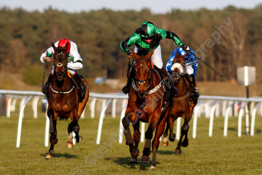 Monty s-Award-0004 
 MONTY'S AWARD (Page Fuller) wins The Mansionbet Faller Insurance Handicap Chase 
Market Rasen 19 Apr 2021 - Pic Steven Cargill / Racingfotos.com