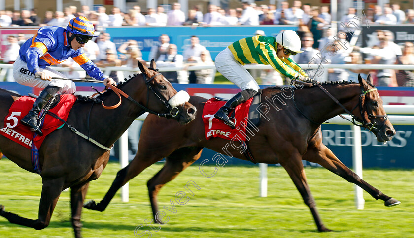 Legendary-Day-0002 
 LEGENDARY DAY (Mark Winn) beats ONEFORTHEGUTTER (left) in The Betfred Mallard Handicap
Doncaster 15 Sep 2023 - Pic Steven Cargill / Racingfotos.com