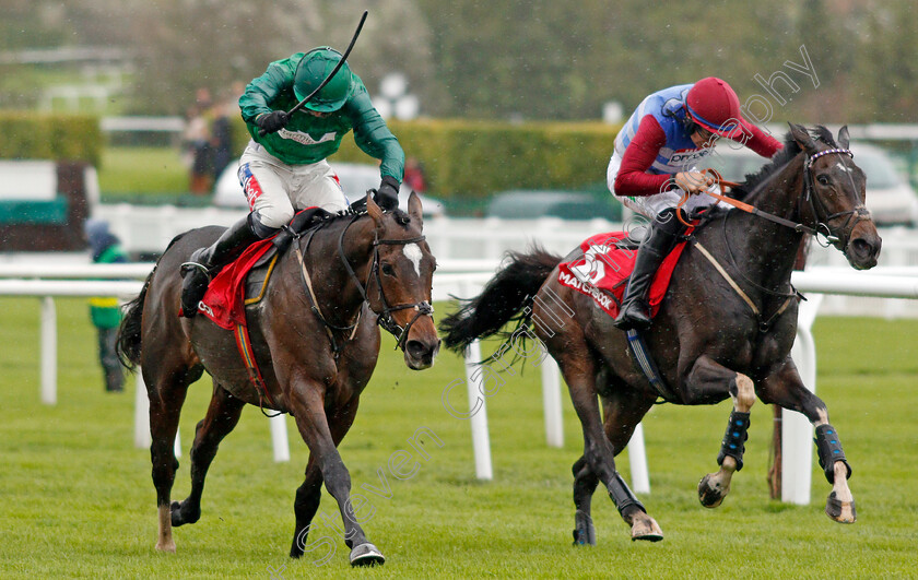 Mulcahys-Hill-0003 
 MULCAHYS HILL (right, A P Heskin) beats WHOLESTONE (left) in The Matchbook Most Trusted Betting Exchange Novices Chase
Cheltenham 25 Oct 2019 - Pic Steven Cargill / Racingfotos.com