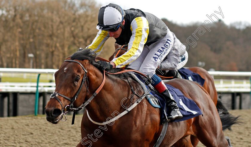 Breath-Of-Sun-0006 
 BREATH OF SUN (Adam Kirby) wins The Betway Novice Stakes
Lingfield 6 Mar 2021 - Pic Steven Cargill / Racingfotos.com