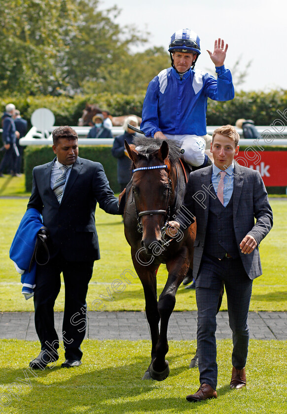 Baaeed-0005 
 BAAEED (Jim Crowley) after The Bonhams Thoroughbred Stakes
Goodwood 30 Jul 2021 - Pic Steven Cargill / Racingfotos.com