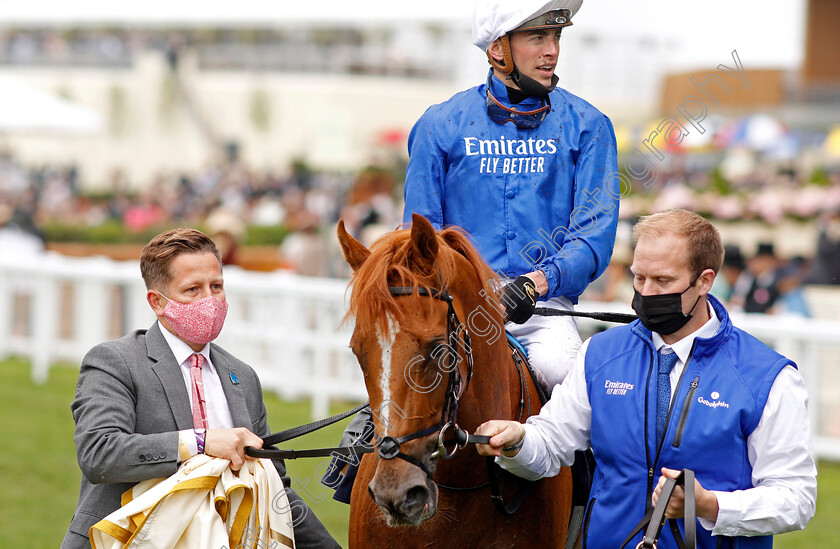 Creative-Force-0006 
 CREATIVE FORCE (James Doyle) after The Jersey Stakes
Royal Ascot 19 Jun 2021 - Pic Steven Cargill / Racingfotos.com