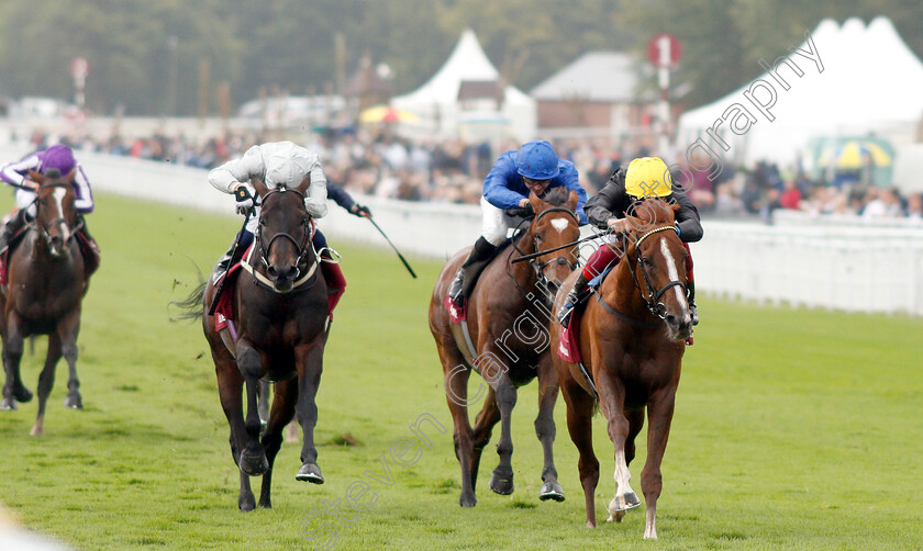 Stradivarius-0002 
 STRADIVARIUS (Frankie Dettori) beats DEE EX BEE (left) and CROSS COUNTER (centre) in The Qatar Goodwood Cup
Goodwood 30 Jul 2019 - Pic Steven Cargill / Racingfotos.com