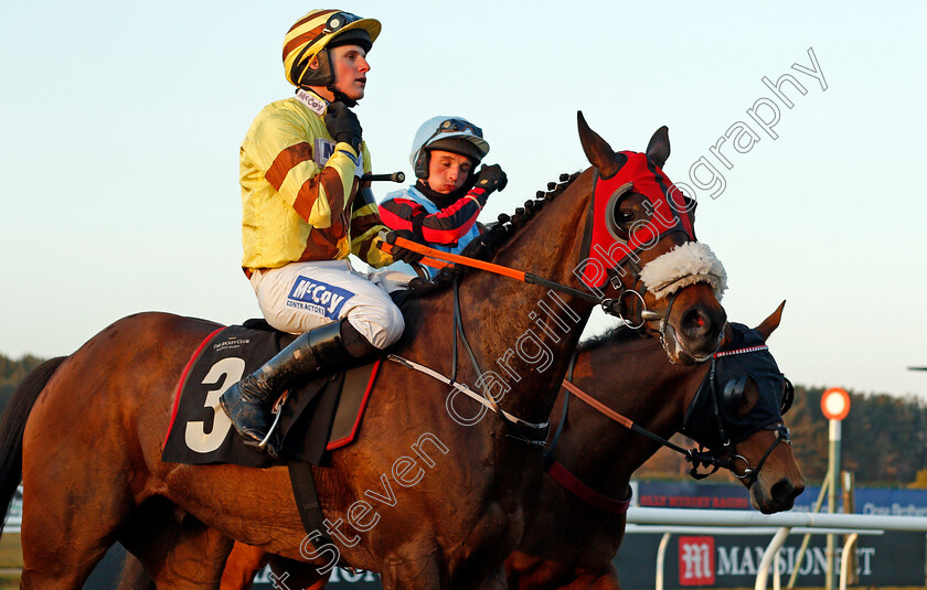 Made-For-You-0005 
 MADE FOR YOU (Fergus Gregory) after The Mansionbet Live Casino Cashback Conditional Jockeys Handicap Hurdle
Market Rasen 19 Apr 2021 - Pic Steven Cargill / Racingfotos.com