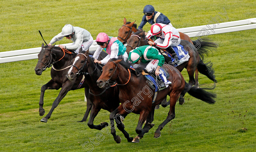 Raheen-House-0002 
 RAHEEN HOUSE (right, Jamie Spencer) beats WEEKENDER (centre) and HOCHFELD (left) in The Londonmetric Noel Murless Stakes Ascot 6 Oct 2017 - Pic Steven Cargill / Racingfotos.com