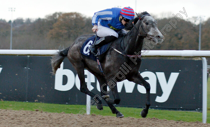 Delicious-0004 
 DELICIOUS (Callum Shepherd) wins The Ladbrokes Bet £5 Get £20 Nursery
Wolverhampton 28 Nov 2018 - Pic Steven Cargill / Racingfotos.com