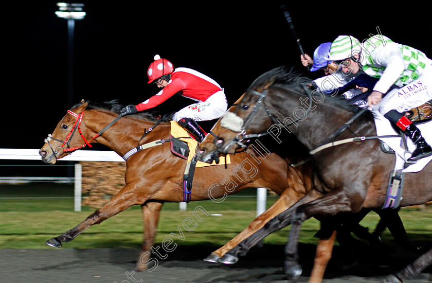 Spare-Parts-0005 
 SPARE PARTS (Nicola Currie) wins The Matchbook Casino Handicap Kempton 21 Mar 2018 - Pic Steven Cargill / Racingfotos.com