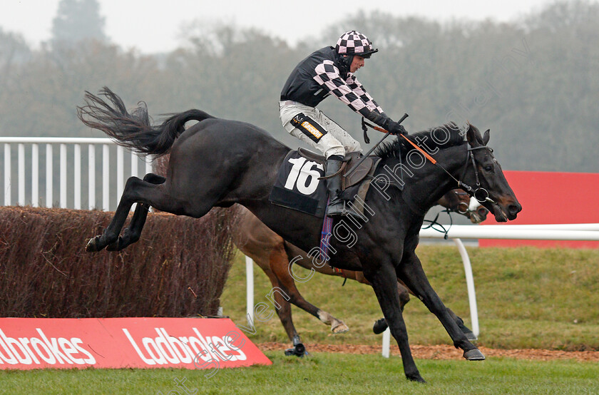 Cap-Du-Nord-0003 
 CAP DU NORD (Jack Tudor) wins The Sir Peter O'Sullevan Memorial Handicap Chase
Newbury 28 Nov 2020 - Pic Steven Cargill / Racingfotos.com