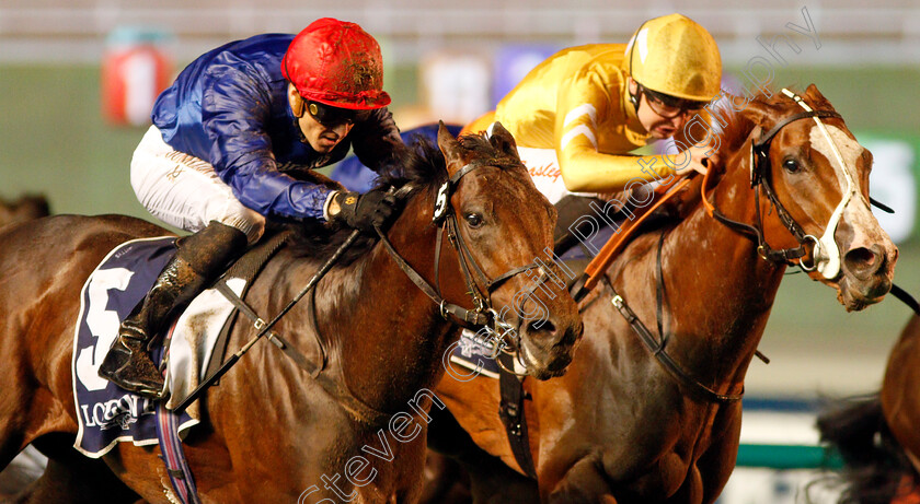 Platinum-Star-0003 
 PLATINUM STAR (left, Christophe Soumillon) beats HAMAMA (right) in The Dubai Trophy
Meydan 9 Jan 2020 - Pic Steven Cargill / Racingfotos.com