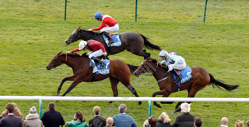 Mot-Juste-0003 
 MOT JUSTE (William Buick) beats ANGEL'S HIDEAWAY (farside) and SUNDAY STAR (right) in The Godolphin Lifetime Care Oh So Sharp Stakes
Newmarket 12 Oct 2018 - Pic Steven Cargill / Racingfotos.com