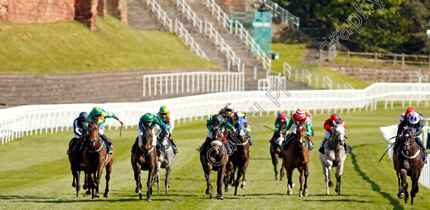 Broken-Spear-0001 
 BROKEN SPEAR (2nd left, Kieran Schofield) wins The Deepbridge Estate Planning Service Handicap
Chester 5 May 2021 - Pic Steven Cargill / Racingfotos.com