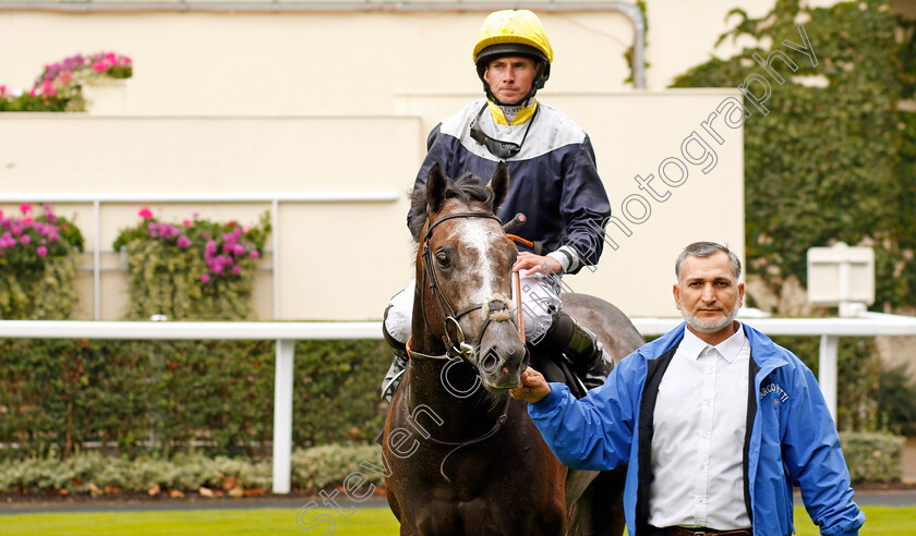 Speak-In-Colours-0009 
 SPEAK IN COLOURS (Ryan Moore) after The Twinings Novice Auction Stakes Div1 Ascot 8 Sep 2017 - Pic Steven Cargill / Racingfotos.com