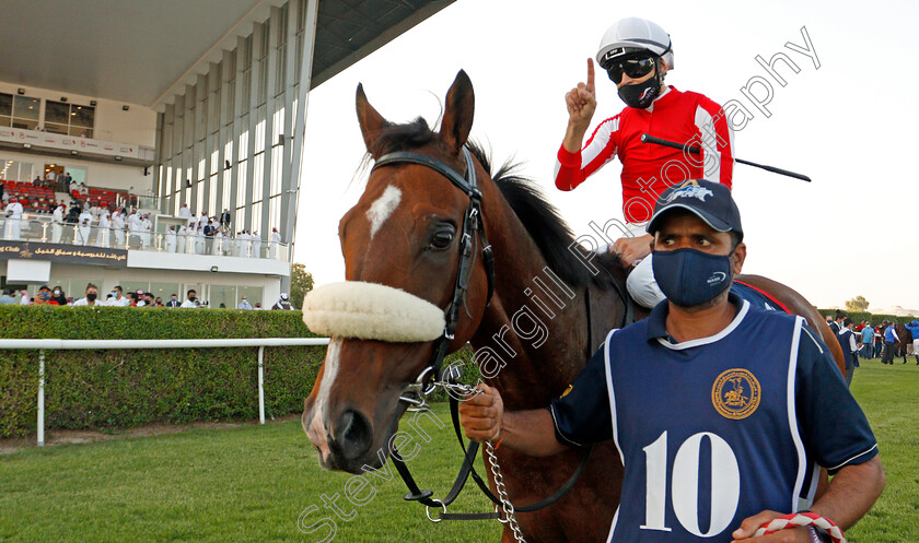 Simsir-0011 
 SIMSIR (Lee Newman) after winning The Bahrain International Trophy
Rashid Equestrian & Horseracing Club, Bahrain, 20 Nov 2020 - Pic Steven Cargill / Racingfotos.com