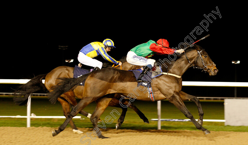 Blame-Culture-0005 
 BLAME CULTURE (David Probert) wins The Sun Racing Top Tips & Previews Novice Stakes
Wolverhampton 7 Jan 2019 - Pic Steven Cargill / Racingfotos.com