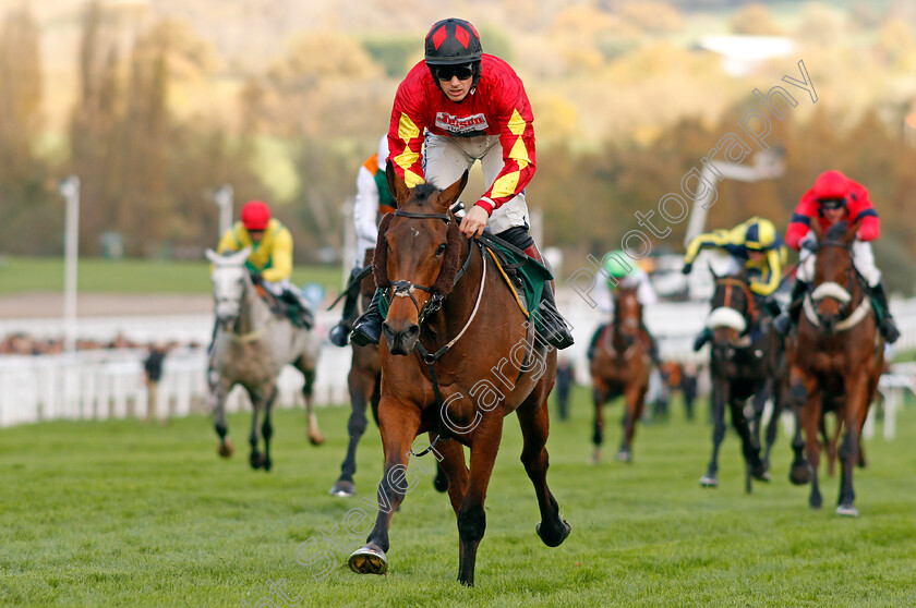 Cogry-0006 
 COGRY (Sam Twiston-Davies) wins The randoxhealth.com Handicap Chase Cheltenham 28 Oct 2017 - Pic Steven Cargill / Racingfotos.com