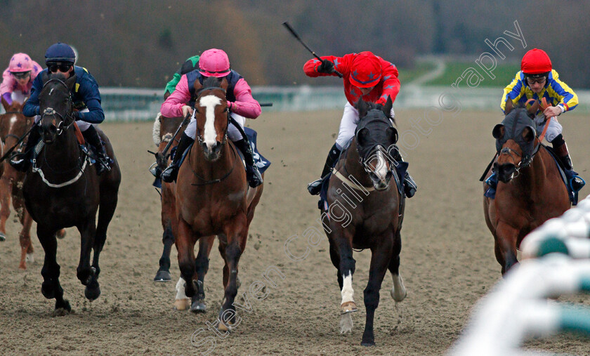 Perfect-Symphony-0001 
 PERFECT SYMPHONY (2nd right, Oliver Stammers) beats KATH'S LUSTRE (right) ASK THE GURU (2nd left) and HIT THE BEAT (left) in The Betway Apprentice Handicap
Lingfield 10 Jan 2020 - Pic Steven Cargill / Racingfotos.com