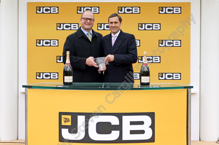 Allmankind-0011 
 Presentation to Tim Gredley for The JCB Triumph Trial Juvenile Hurdle won by ALLMANKIND
Cheltenham 17 Noc 2019 - Pic Steven Cargill / Racingfotos.com