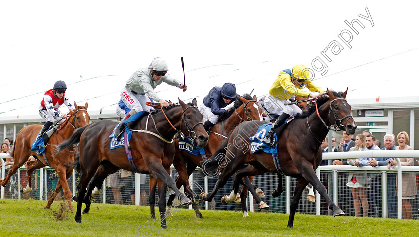 Young-Rascal-0006 
 YOUNG RASCAL (James Doyle) beats DEE EX BEE (left) in The Centennial Celebration MBNA Chester Vase Stakes Chester 9 May 2018 - Pic Steven Cargill / Racingfotos.com