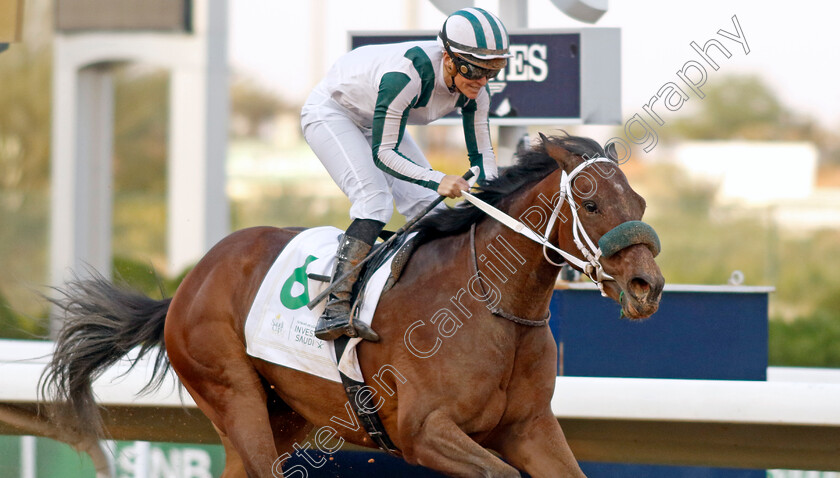 Mo-Aela-0001 
 MO AELO (Maryline Eon) wins The International Jockeys Challenge R2
King Abdulaziz Racecourse, Saudi Arabia, 23 Feb 2024 - Pic Steven Cargill / Racingfotos.com